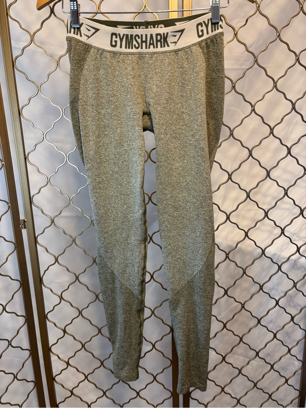 Gymshark Olive-Grey Seamless High-Rise Leggings LIKE NEW size M